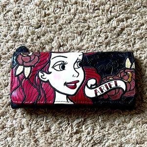 Little mermaid Ariel leather wallet